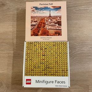 2 Jigsaw Puzzles! Lego and Parisian Fall